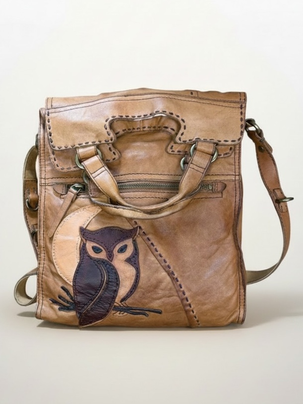 Lucky Brand Abbey Road “Wise One” with Leather Owl Applique